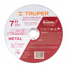 Cargar imagen en el visor de la galería, Disco Tipo 41 para corte fino de metal Línea Sable 7'