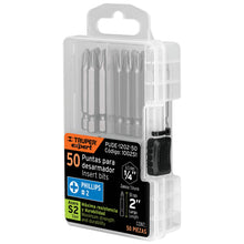 Cargar imagen en el visor de la galería, Puntas para desarmador Phillips PH2,2',50pzas, Truper Expert