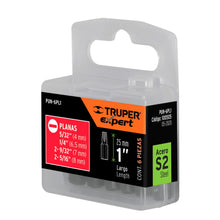 Cargar imagen en el visor de la galería, Juego de 6 puntas planas, largo 1', Truper Expert