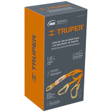 Cargar imagen en el visor de la galería, Línea de vida con 2 ganchos, 1.8 m, certificación ANSI