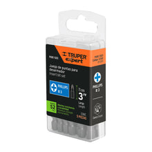 Cargar imagen en el visor de la galería, Puntas para desarmador Phillips PH3, 3', 5 piezas