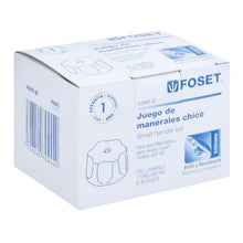 Cargar imagen en el visor de la galería, Jgo 2 piezas manerales chicos, hexagonal, metálicos, Aqua