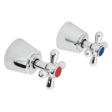 Cargar imagen en el visor de la galería, Jgo 2 piezas manerales grandes, cruceta, empotrar, Aqua