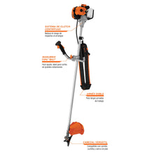 Cargar imagen en el visor de la galería, Desmalezadora a gasolina, mango tipo 'bici' 43 cc