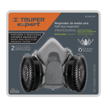 Cargar imagen en el visor de la galería, Kit respirador profesional con cartuchos pintura y pesticida