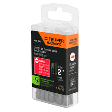 Cargar imagen en el visor de la galería, Puntas para desarmador planas combinadas 2', 5 piezas