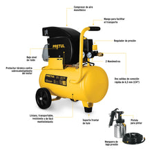 Cargar imagen en el visor de la galería, Kit, compresor 20 L ,3-1/2 HP,manguera PVC y pistola ,Pretul