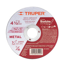 Cargar imagen en el visor de la galería, Disco Tipo 41, corte fino de metal, Línea Sable 4-1/2',1.2mm