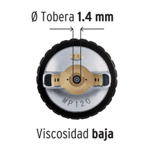 Cargar imagen en el visor de la galería, Pistola p/pintar gravedad LVMP,vaso plástico, 1.4 mm, Expert