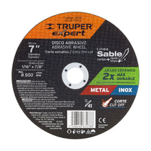 Cargar imagen en el visor de la galería, Disco tipo 41, corte fino metal, Línea Sable 7', Expert