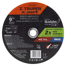 Cargar imagen en el visor de la galería, Disco tipo 41, corte fino metal, Línea Sable 9', Expert