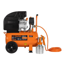 Cargar imagen en el visor de la galería, Kit, compresor 25 L, 3 HP, manguera de PVC y pistola
