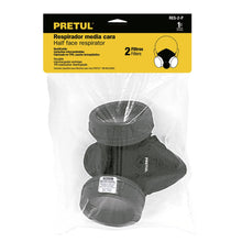 Cargar imagen en el visor de la galería, Respirador sin cartucho, 2 filtro, Pretul
