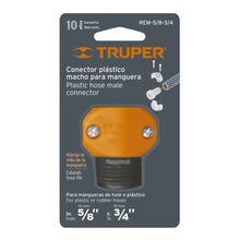 Cargar imagen en el visor de la galería, Conector plástico, macho 5/8'-3/4'