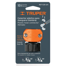 Cargar imagen en el visor de la galería, Conector plástico, hembra 5/8'-3/4'
