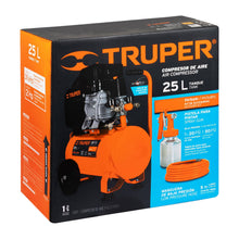 Cargar imagen en el visor de la galería, Kit, compresor 25 L, 3 HP, manguera de PVC y pistola