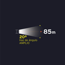 Cargar imagen en el visor de la galería, Linterna plástica, LED, luz directa, 2 pilas AA, 80 Lm