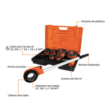 Cargar imagen en el visor de la galería, Juego de tarrajas para tubo, 9 piezas