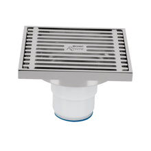 Cargar imagen en el visor de la galería, Resumidero de latón, cuadrado, 4 x 4', Riviera