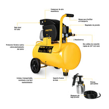 Cargar imagen en el visor de la galería, Kit, compresor 40 L, manguera de PVC y pistola, Pretul