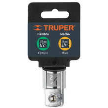 Cargar imagen en el visor de la galería, Adaptador para matraca de cuadro 1/2' a cuadro 3/4'