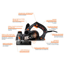 Cargar imagen en el visor de la galería, Cepillo eléctrico, 3-1/4', industrial, 720 W