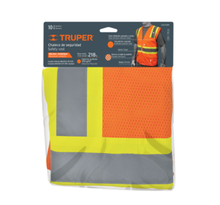 Cargar imagen en el visor de la galería, Chaleco de seguridad, maxima visibilidad, con bolsas,naranja