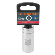 Cargar imagen en el visor de la galería, Dado de 6 puntas, largo, cuadro 3/8' de 13/16'