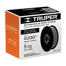 Cargar imagen en el visor de la galería, Carrete de microalambre tubular, sin gas de 5 kg