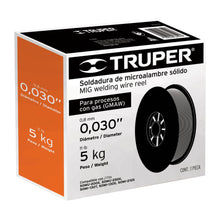 Cargar imagen en el visor de la galería, Carrete de microalambre sólido, con gas 5 kg