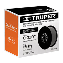 Cargar imagen en el visor de la galería, Carrete de microalambre sólido, con gas 15 kg