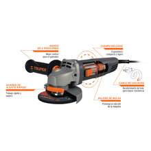 Cargar imagen en el visor de la galería, Esmeriladora angular, 4-1/2', industrial, 800 W