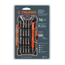 Cargar imagen en el visor de la galería, Juego desarmadores precisión, puntas intercambiables, 17pzas