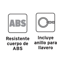 Cargar imagen en el visor de la galería, Flexómetro tipo llavero, 2 m, cinta 13 m