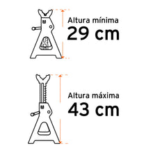 Cargar imagen en el visor de la galería, Torre para auto, 3 toneladas, 2 piezas