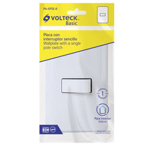 Cargar imagen en el visor de la galería, Placa armada con 1 interruptor sencillo, Volteck Basic