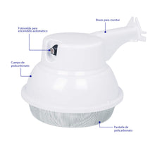Cargar imagen en el visor de la galería, Suburbano estándar con fotocelda, 20W, 6500K, LED