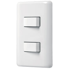 Cargar imagen en el visor de la galería, Placa armada con 2 interruptores sencillos, Volteck Basic