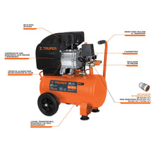 Cargar imagen en el visor de la galería, Compresor horizontal, 25 L, 3-1/2' HP (potencia máx), 120 V