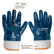 Cargar imagen en el visor de la galería, Guantes de algodón recubiertos de nitrilo, puño seguridad