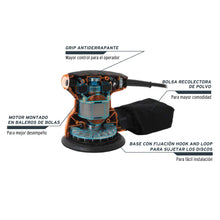 Cargar imagen en el visor de la galería, Lijadora roto orbital, 5', profesional, 240 W