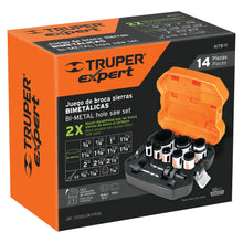 Cargar imagen en el visor de la galería, Juego de brocasierras bimetálicas, 13 piezas, Truper Expert