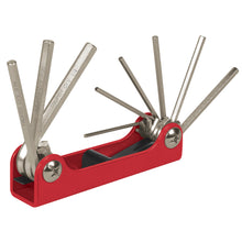 Cargar imagen en el visor de la galería, Juego de 9 llaves Allen, tipo navaja, cuerpo de lámina, std