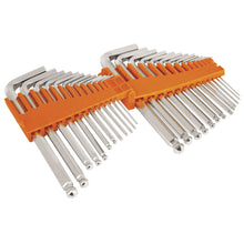 Cargar imagen en el visor de la galería, Juego de 25 llaves Allen standard y milimétricas c/estuche