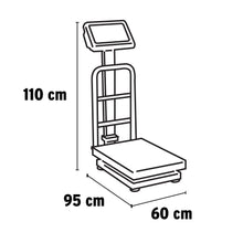 Cargar imagen en el visor de la galería, Báscula plegable de plataforma capacidad 500 Kg.