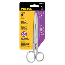 Cargar imagen en el visor de la galería, Tijera para costura, 6' ojo grande, Pretul