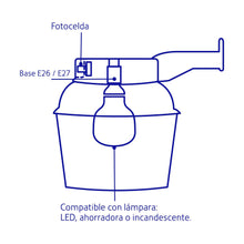 Cargar imagen en el visor de la galería, Suburbano estándar de policarbonato, con fotocelda, sin foco