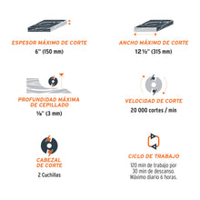 Cargar imagen en el visor de la galería, Cepillo portátil de 12-1/2'