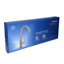 Cargar imagen en el visor de la galería, Monomando para fregadero, cuello alto, satín, Element