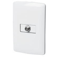 Cargar imagen en el visor de la galería, Placa armada con conexión para TV, blanco, línea Italiana